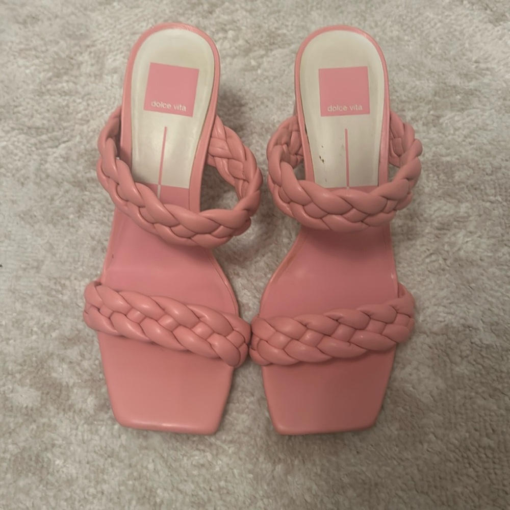 Dolce Vita Pink Paily Heeled Sandals Size 8.5